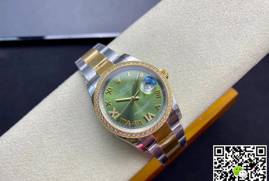 Rolex Datejust M126283RBR-0012 EW Factory 1:1 Best Edition Replica Watch Diamond-Set Bezel