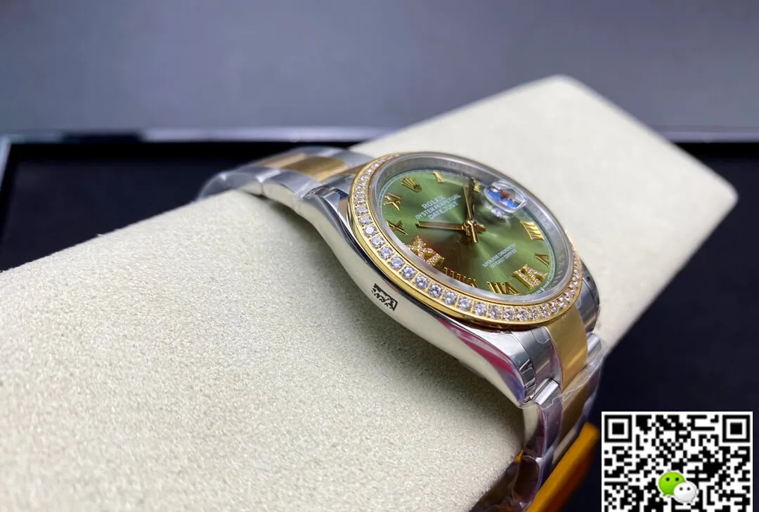 Rolex Datejust M126283RBR-0012 EW Factory 1:1 Best Edition Replica Watch Diamond-Set Bezel