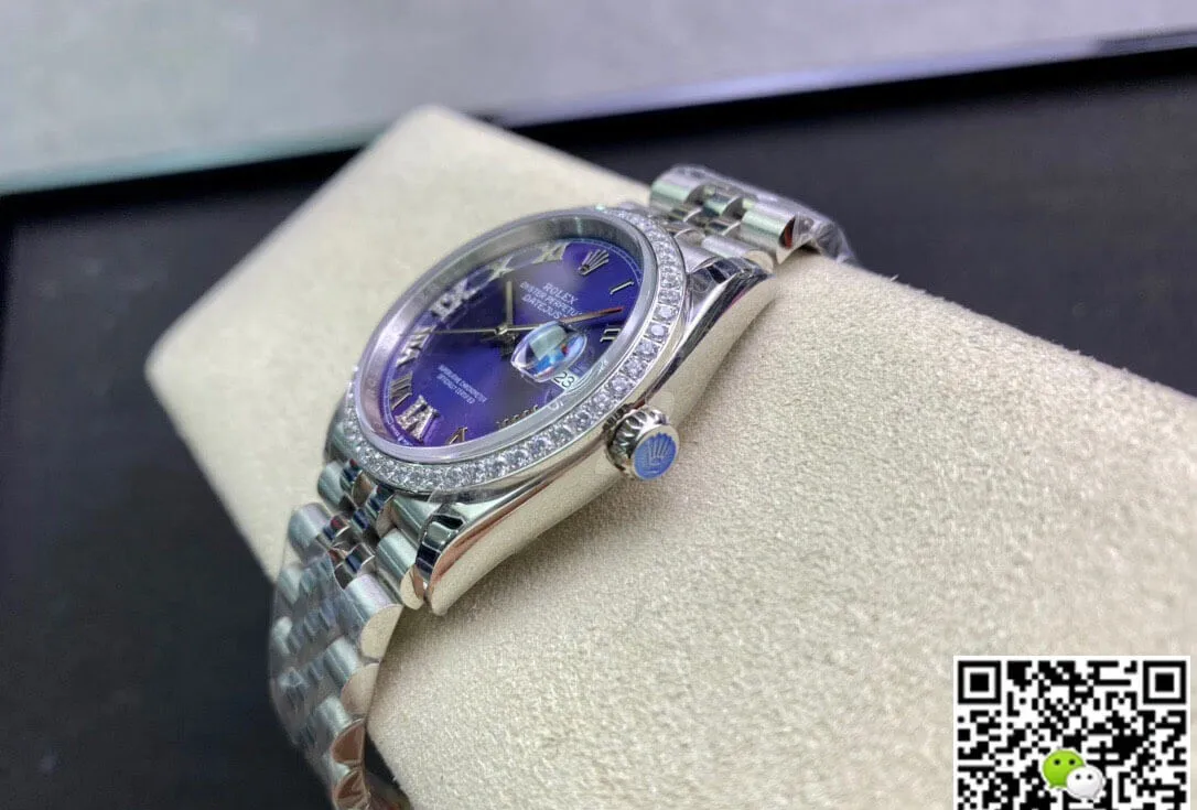 Rolex Datejust M126284RBR-0013 EW Factory 1:1 Best Edition Replica Watch Diamond-Set Bezel