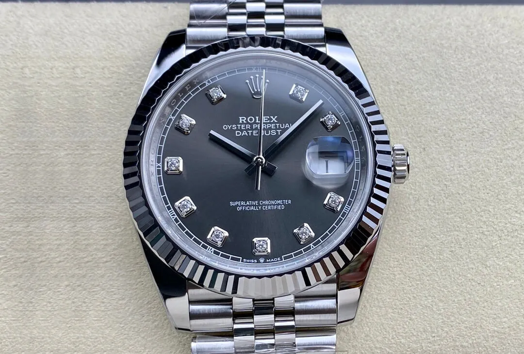 Rolex Datejust M126334-0006 Clean Factory 1:1 Best Edition Replica Watch Gray Diamond Dial