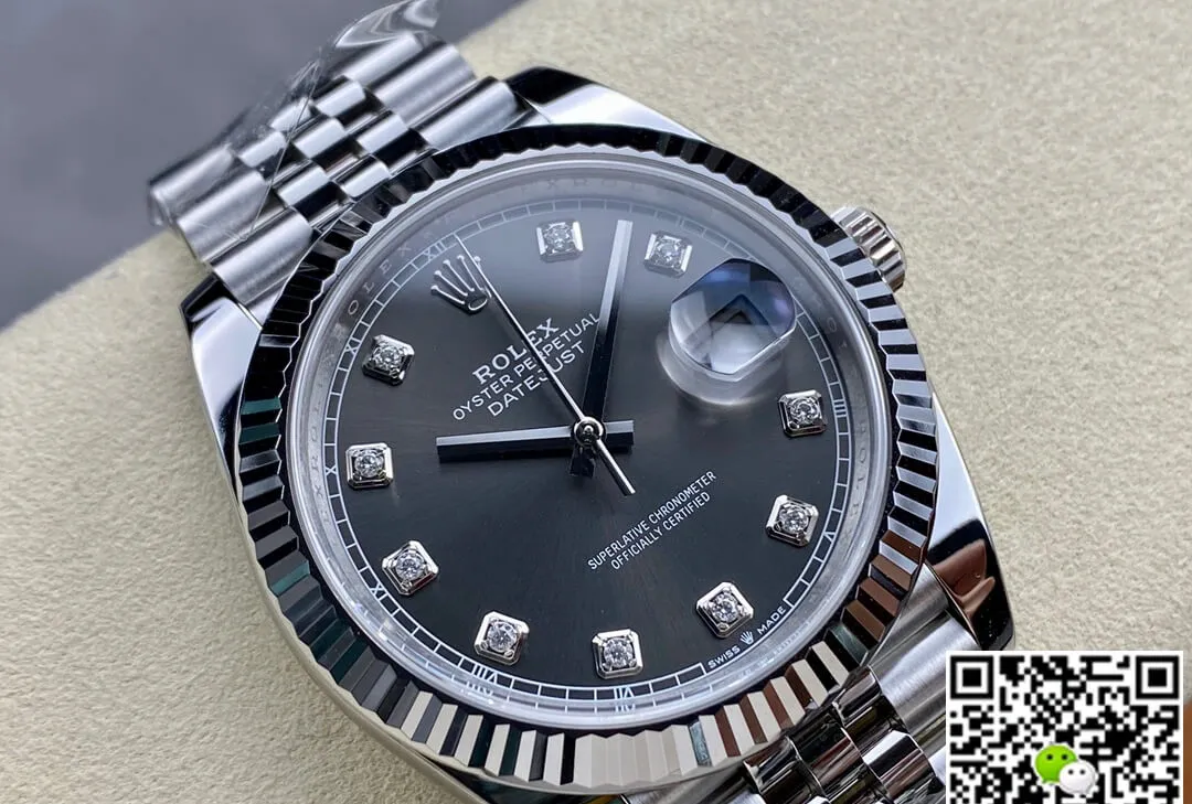 Rolex Datejust M126334-0006 Clean Factory 1:1 Best Edition Replica Watch Gray Diamond Dial