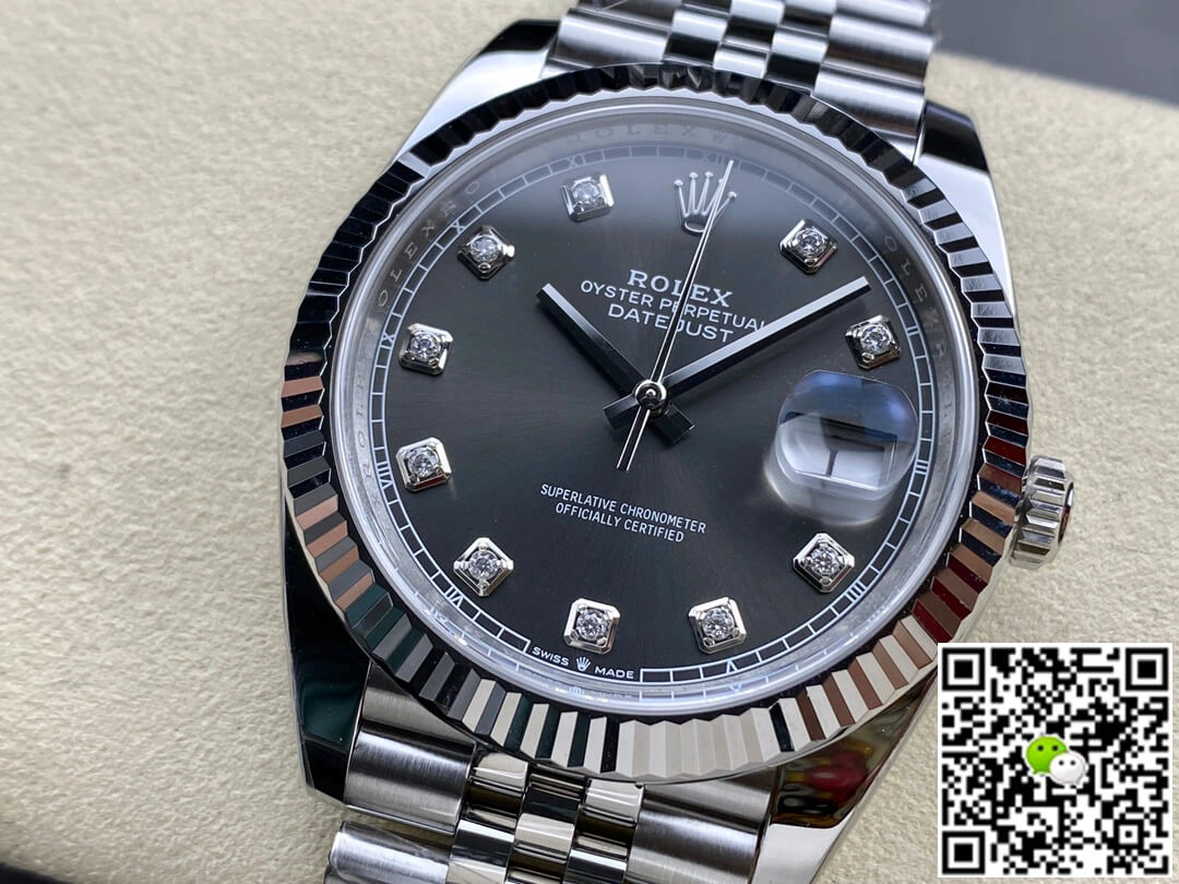Rolex Datejust M126334-0006 Clean Factory 1:1 Best Edition Replica Watch Gray Diamond Dial