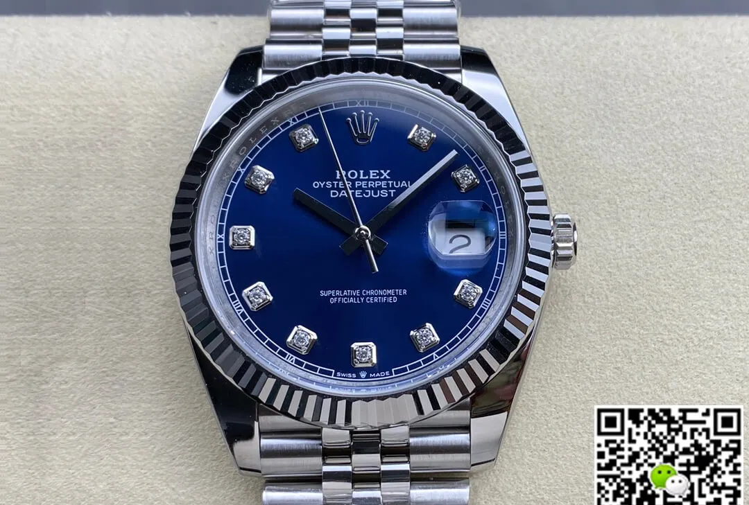 Rolex Datejust M126334-0016 Clean Factory 1:1 Best Edition Replica Watch Blue Diamond Dial
