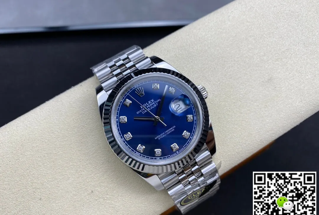 Rolex Datejust M126334-0016 Clean Factory 1:1 Best Edition Replica Watch Blue Diamond Dial