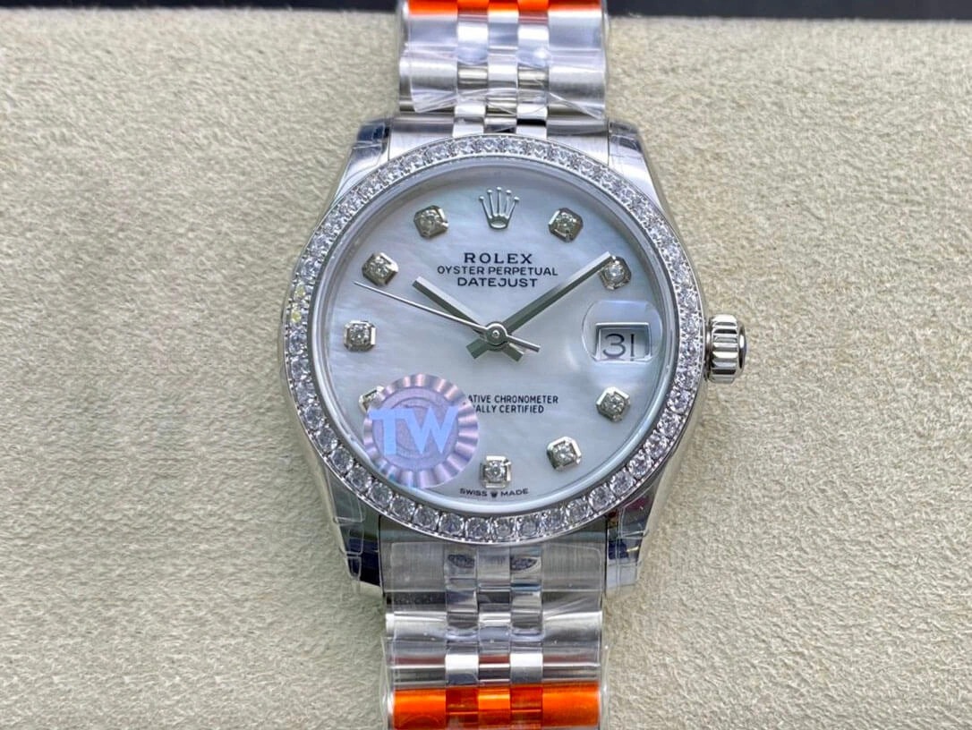 Rolex Datejust M278384RBR-0008 TW Factory 1:1 Best Edition Replica Watch Diamond-Set Bezel