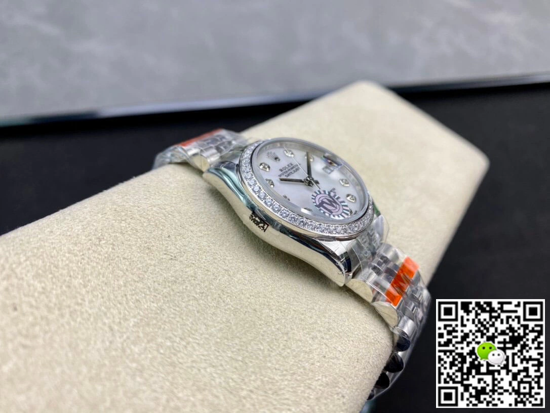 Rolex Datejust M278384RBR-0008 TW Factory 1:1 Best Edition Replica Watch Diamond-Set Bezel