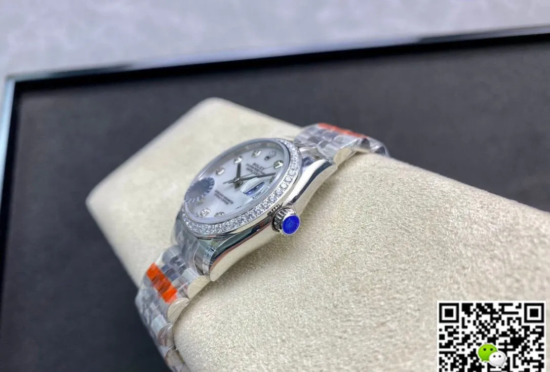 Rolex Datejust M278384RBR-0008 TW Factory 1:1 Best Edition Replica Watch Diamond-Set Bezel