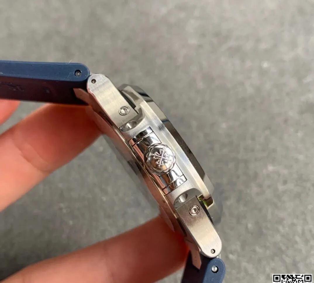 Patek Philippe Nautilus 5726 GR Factory 1:1 Best Edition Replica Watch V2 Blue Strap