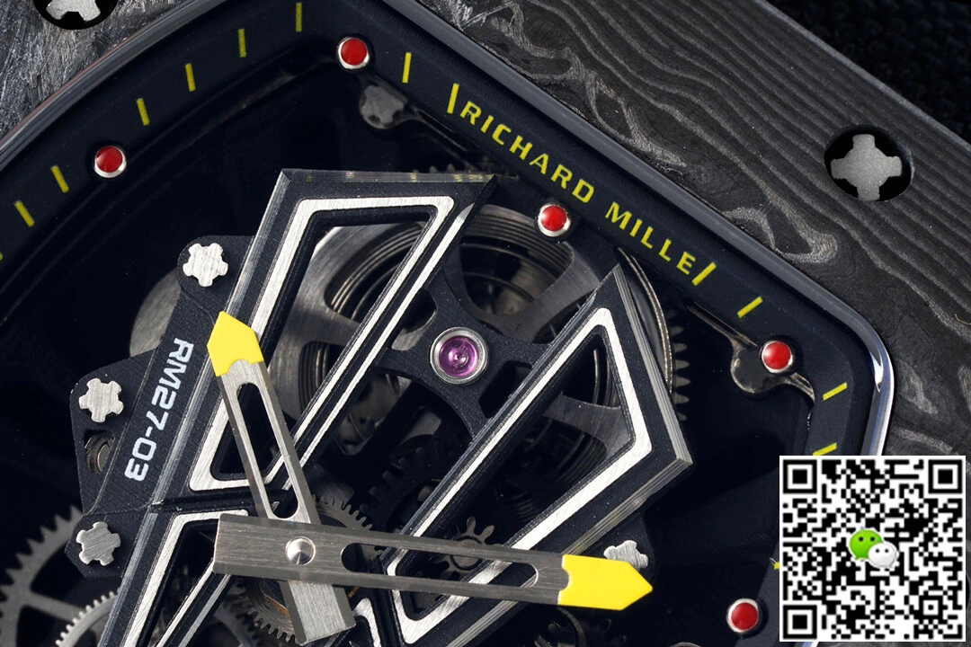 Richard Mille RM27-03 Rafael Nadal Tourbillon RM Factory 1:1 Best Edition Replica Watch Black Skeleton Dial