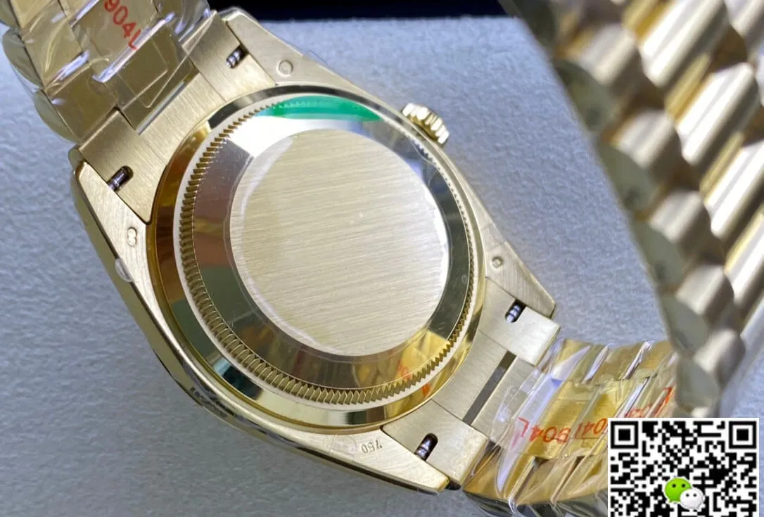 Rolex Day-Date M128238-0008 Yellow Gold EW Factory 1:1 Best Edition Replica Watch Champagne Dial Swiss ETA3255
