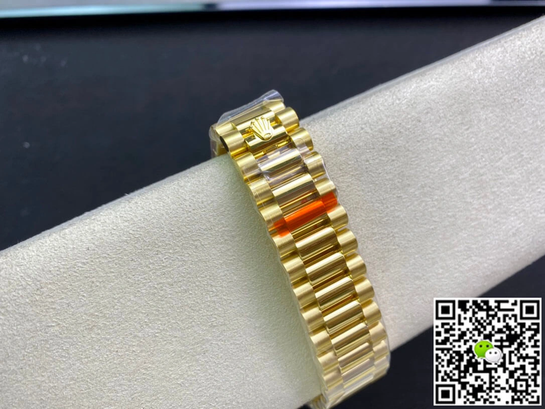 Rolex Day-Date M128238-0008 Yellow Gold EW Factory 1:1 Best Edition Replica Watch Champagne Dial Swiss ETA3255