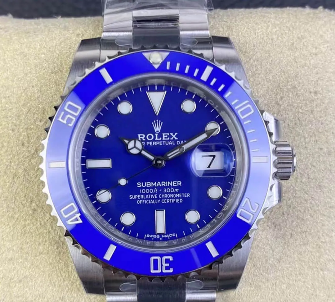 Rolex Submariner 116619LB-97209 40MM Clean Factory 1:1 Best Edition Replica Watch V5 Blue Bezel