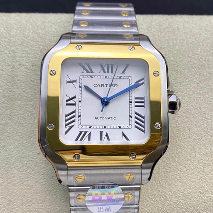 Cartier De Santos W2SA0016 35MM BV Factory 1:1 Best Edition Replica Watch Silver Strap