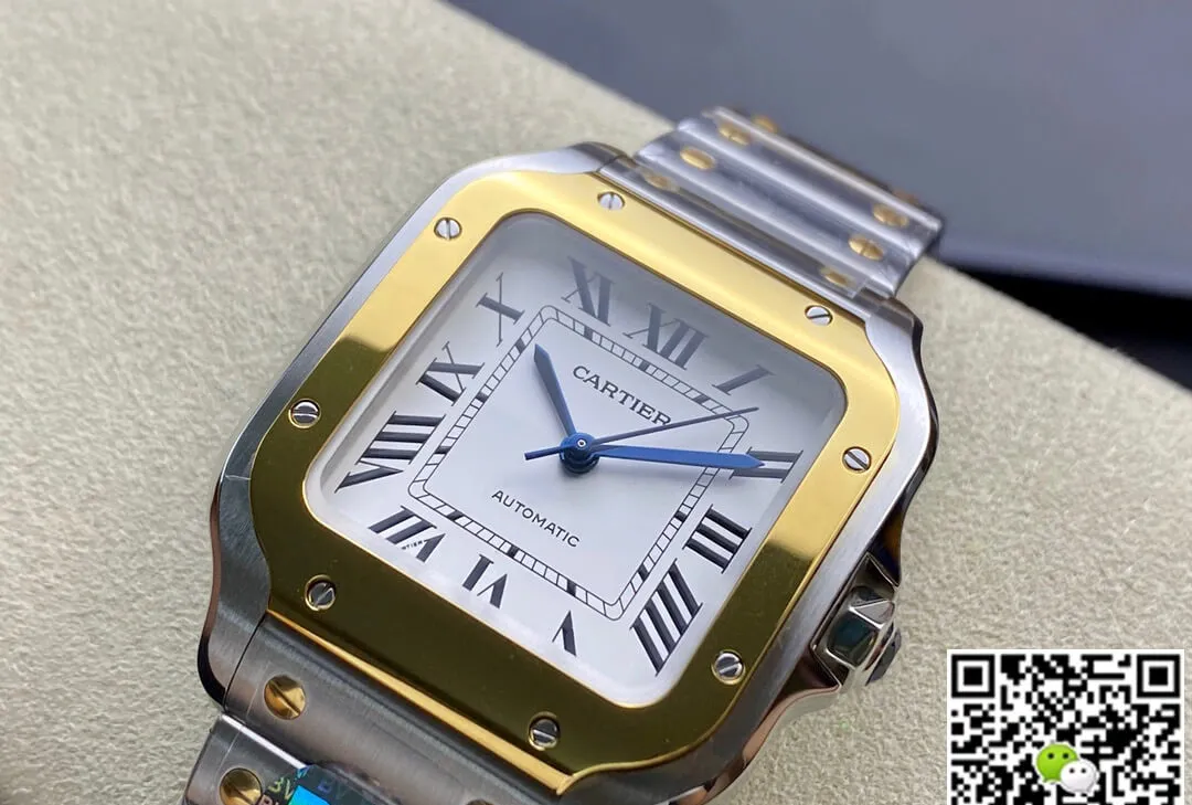 Cartier De Santos W2SA0016 35MM BV Factory 1:1 Best Edition Replica Watch Silver Strap