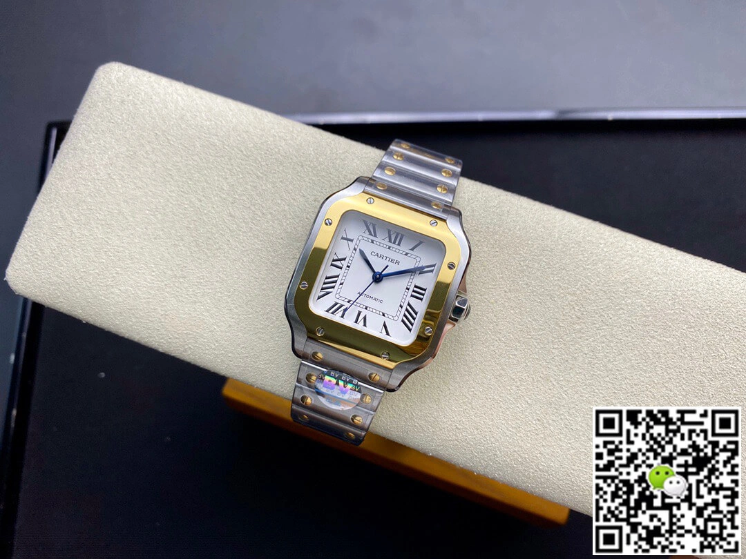 Cartier De Santos W2SA0016 35MM BV Factory 1:1 Best Edition Replica Watch Silver Strap