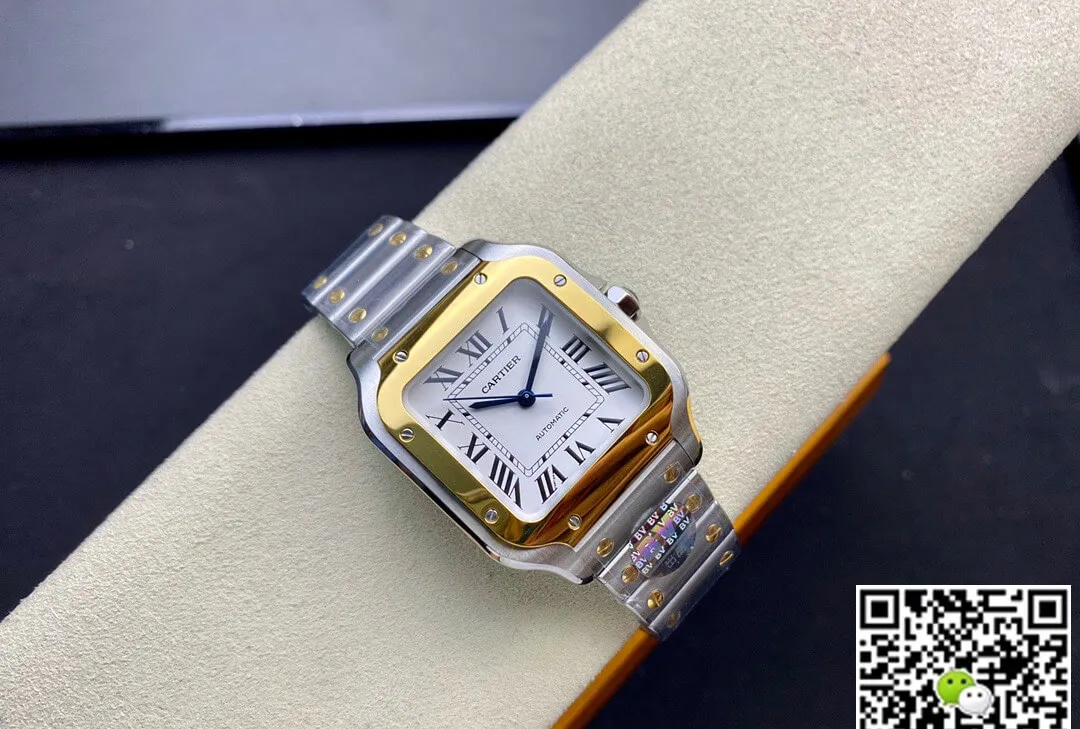 Cartier De Santos W2SA0016 35MM BV Factory 1:1 Best Edition Replica Watch Silver Strap