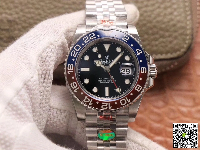 Rolex GMT Master II 126710BLRO-0001 Noob Factory 1:1 Best Edition Replica Watch Stainless Steel