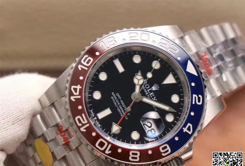 Rolex GMT Master II 126710BLRO-0001 Noob Factory 1:1 Best Edition Replica Watch Stainless Steel