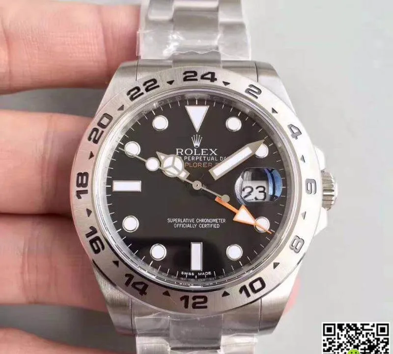 Rolex Explorer II 216570 Noob Factory 1:1 Best Edition Replica Watch Swiss ETA3187 Black Dial