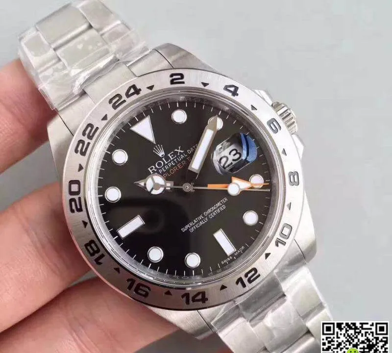 Rolex Explorer II 216570 Noob Factory 1:1 Best Edition Replica Watch Swiss ETA3187 Black Dial