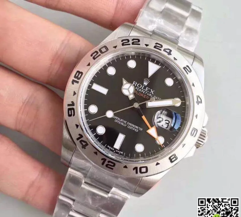 Rolex Explorer II 216570 Noob Factory 1:1 Best Edition Replica Watch Swiss ETA3187 Black Dial
