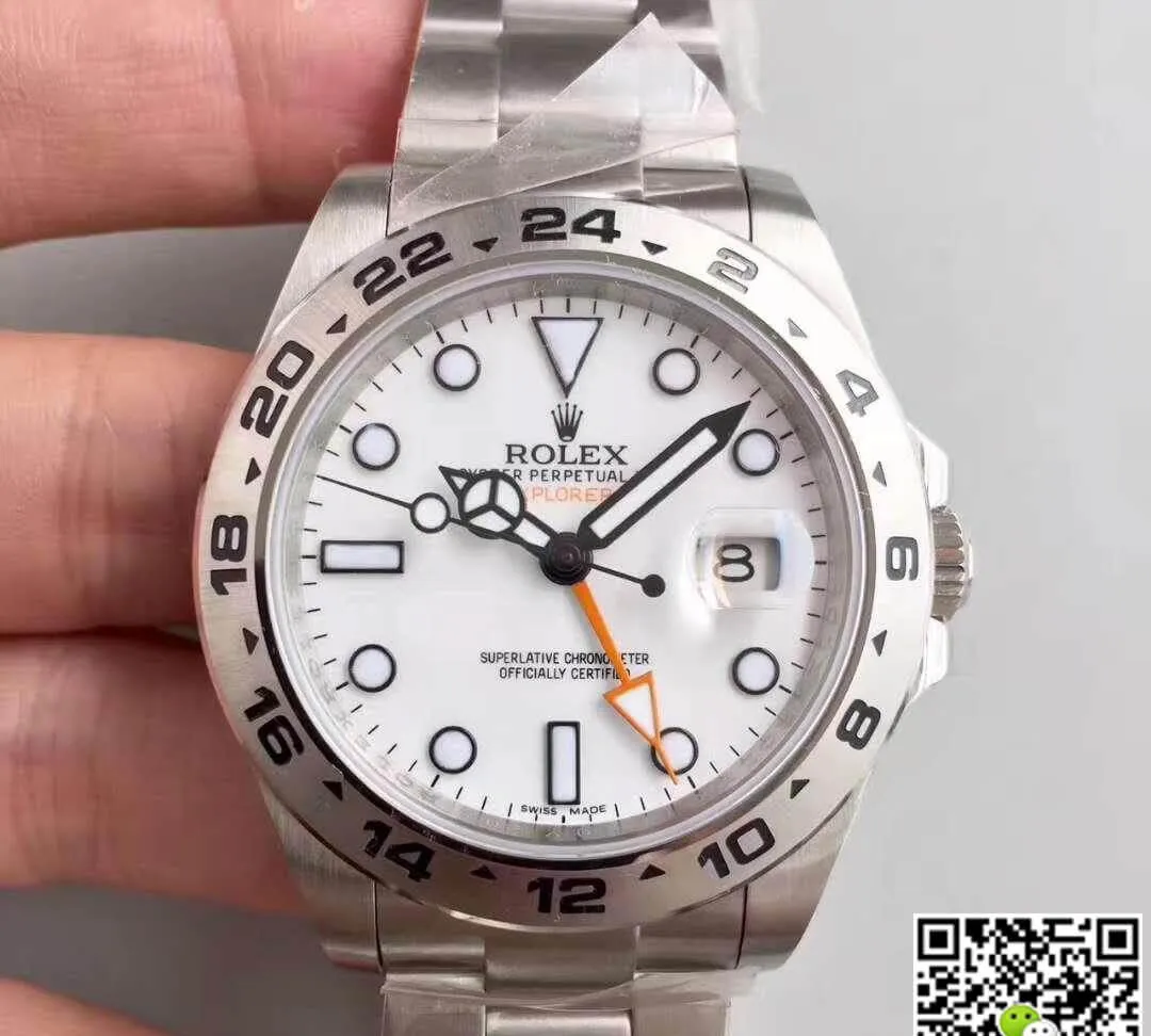 Rolex Explorer II 216570 Noob Factory 1:1 Best Edition Replica Watch Swiss ETA3187 White Dial