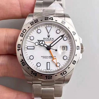 Rolex Explorer II 216570 Noob Factory 1:1 Best Edition Replica Watch Swiss ETA3187 White Dial