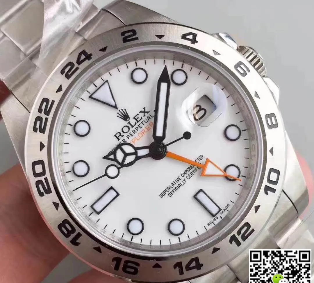 Rolex Explorer II 216570 Noob Factory 1:1 Best Edition Replica Watch Swiss ETA3187 White Dial