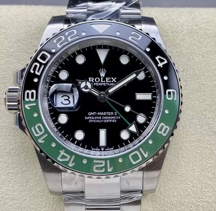 Rolex GMT Master II M126720VTNR-0001 C+ Factory 1:1 Best Edition Replica Watch Black Green Bezel