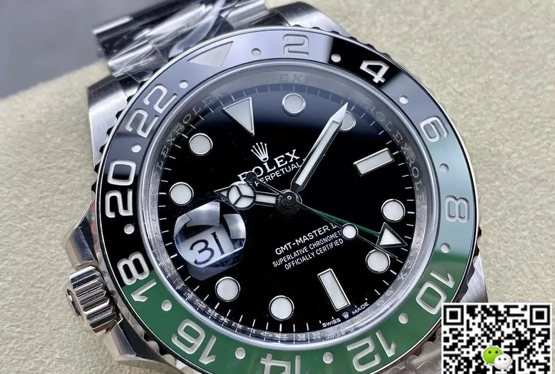 Rolex GMT Master II M126720VTNR-0001 C+ Factory 1:1 Best Edition Replica Watch Black Green Bezel