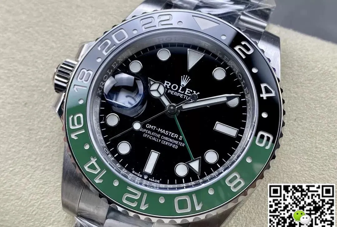 Rolex GMT Master II M126720VTNR-0001 C+ Factory 1:1 Best Edition Replica Watch Black Green Bezel