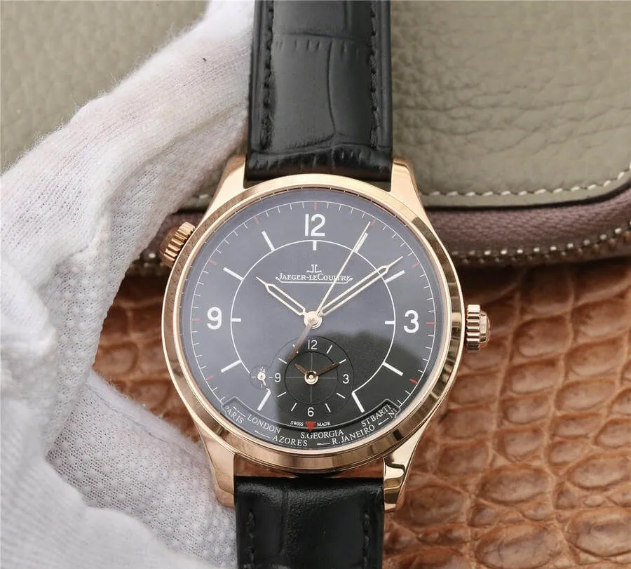 Jaeger-LeCoultre Master 1428530 TF Factory 1:1 Best Edition Replica Watch Black Strap