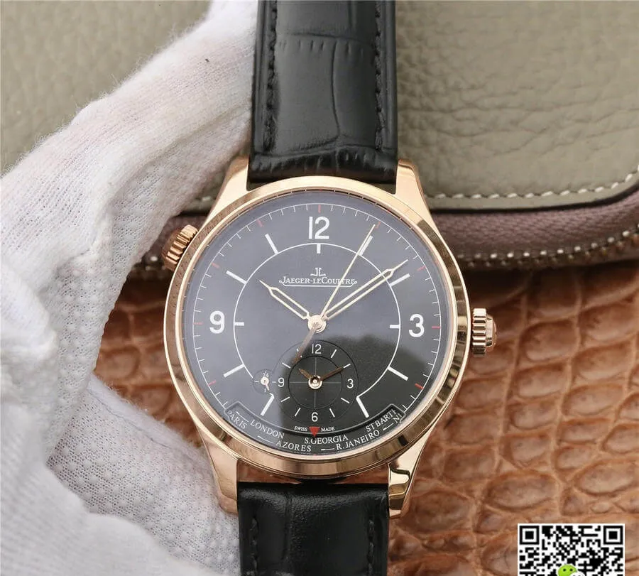 Jaeger-LeCoultre Master 1428530 TF Factory 1:1 Best Edition Replica Watch Black Strap