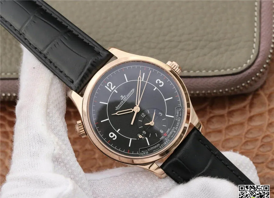 Jaeger-LeCoultre Master 1428530 TF Factory 1:1 Best Edition Replica Watch Black Strap