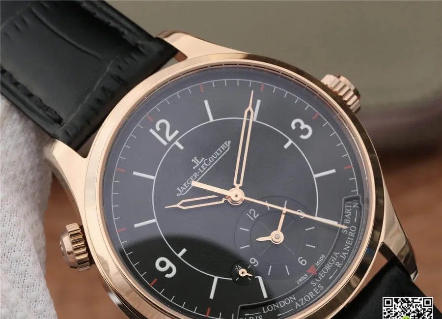 Jaeger-LeCoultre Master 1428530 TF Factory 1:1 Best Edition Replica Watch Black Strap