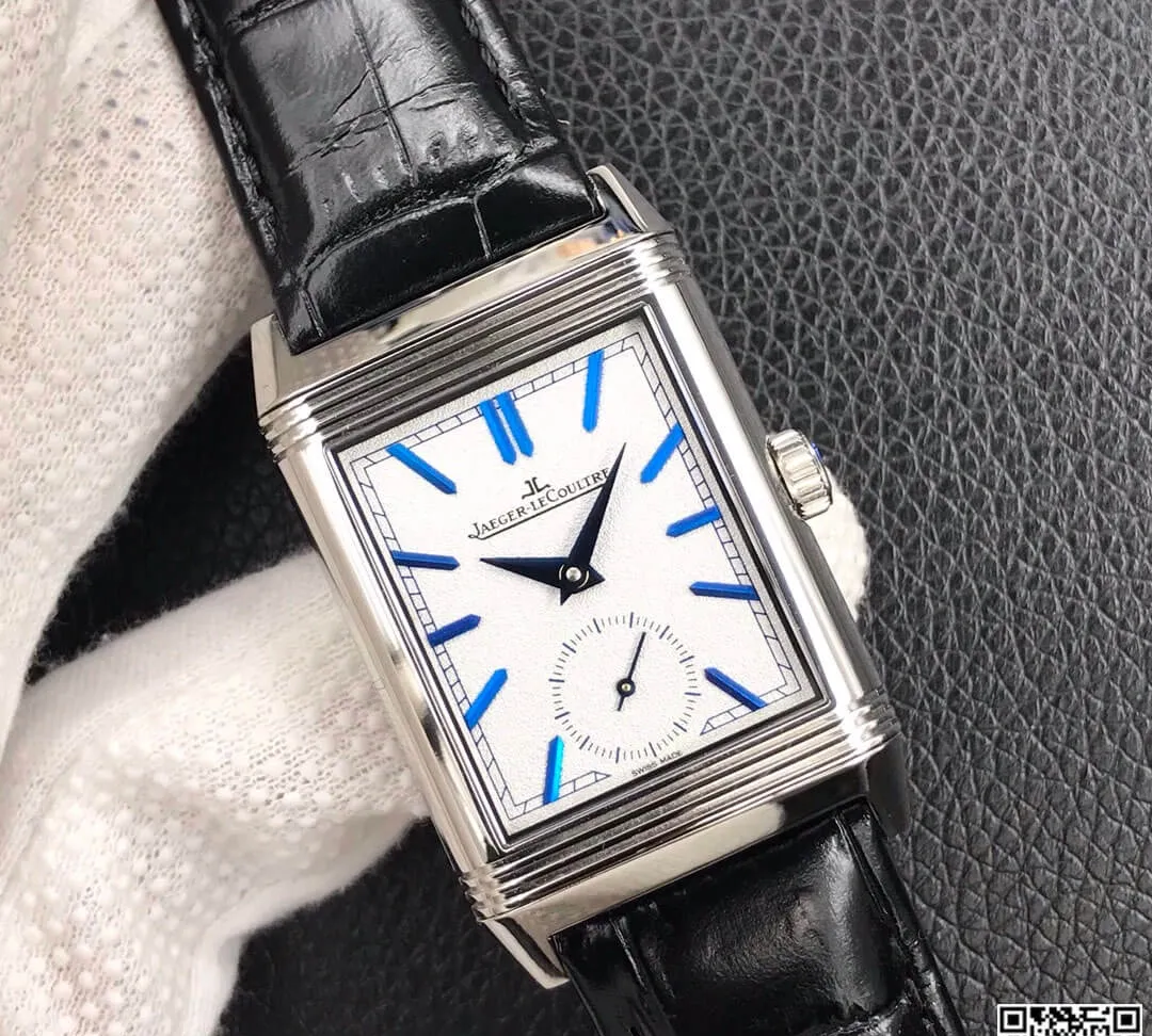 Jaeger LeCoultre Reverso Flip MG Factory 1:1 Best Edition Replica Watch Leather Strap
