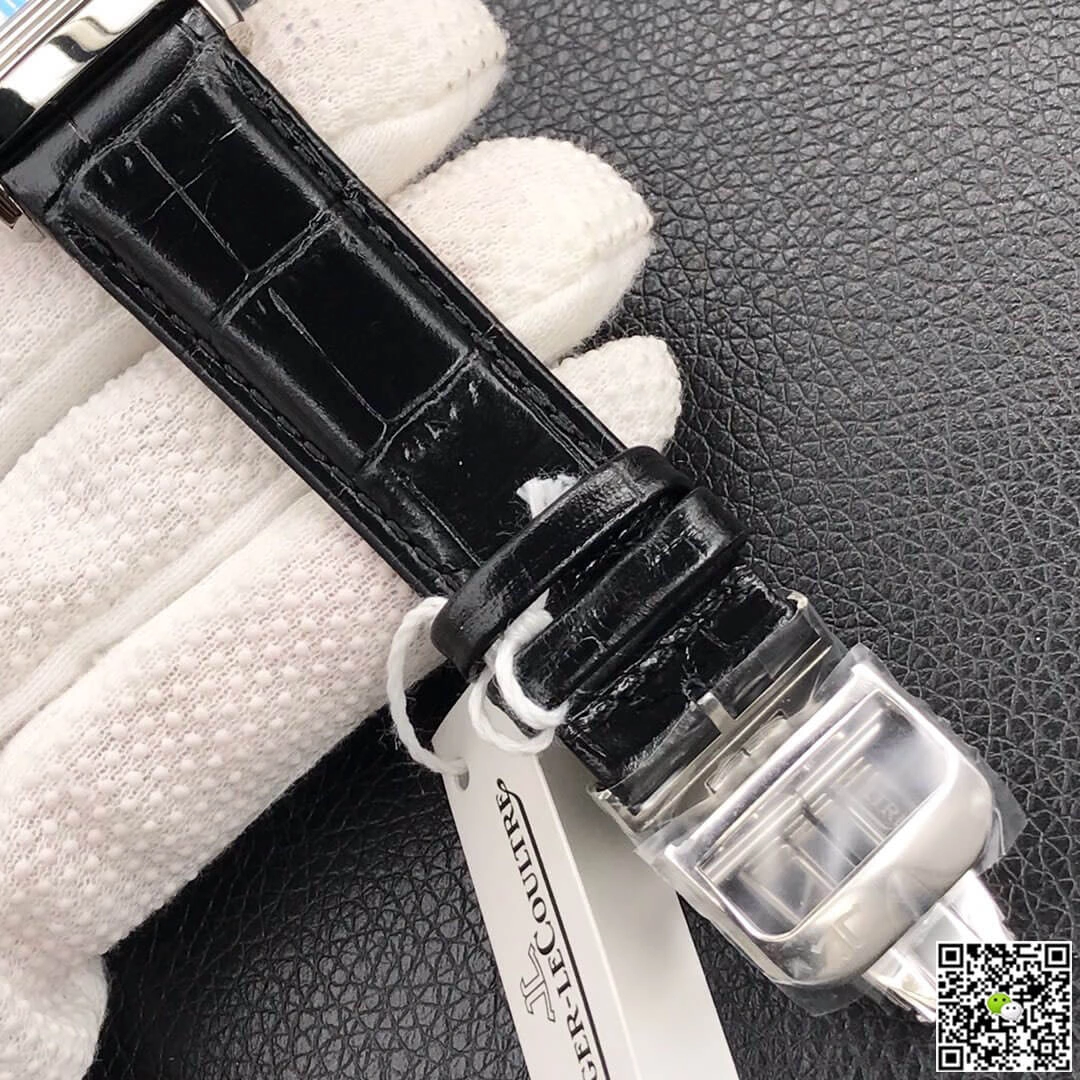 Jaeger LeCoultre Reverso Flip MG Factory 1:1 Best Edition Replica Watch Leather Strap