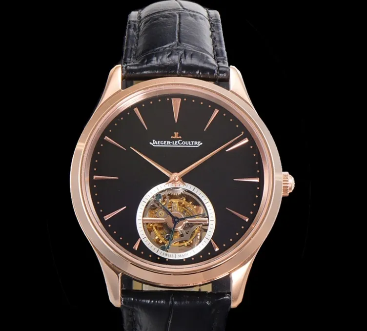 RMS Factory Jaeger-LeCoultre Ultra-Thin Master Q1682412 Tourbillon 1:1 Best Edition Replica Watch