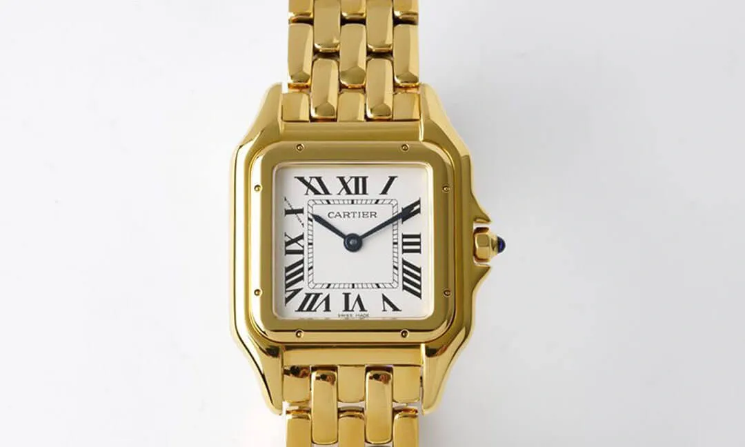 Panthere De Cartier WGPN0009 27MM BV Factory 1:1 Best Edition Replica Watch Gold Strap
