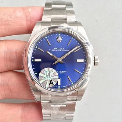 Rolex Oyster Perpetual 114300 JF Factory 1:1 Best Edition Replica Watch Swiss ETA3132 Blue Dial