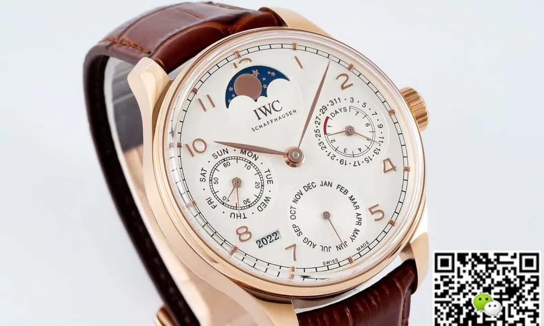 IWC Portuguese Perpetual Calendar IW503302 APS Factory 1:1 Best Edition Replica Watch Brown Strap