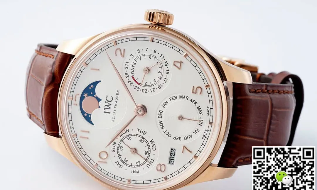 IWC Portuguese Perpetual Calendar IW503302 APS Factory 1:1 Best Edition Replica Watch Brown Strap