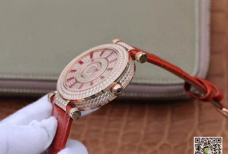 Franck Muller DM Rose Gold Double Mystery Diamond Ruby DM42D2RCD GS Factory 1:1 Best Edition Replica Watch Swiss FM.800