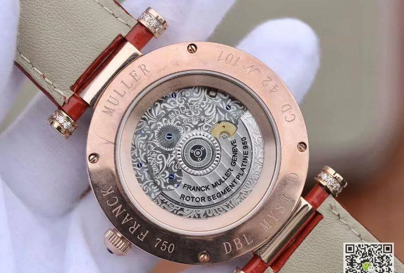 Franck Muller DM Rose Gold Double Mystery Diamond Ruby DM42D2RCD GS Factory 1:1 Best Edition Replica Watch Swiss FM.800