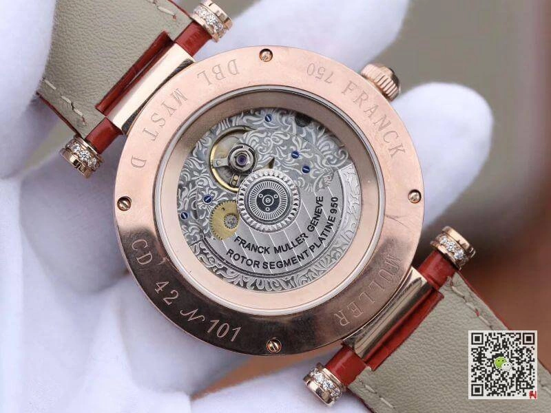 Franck Muller DM Rose Gold Double Mystery Diamond Ruby DM42D2RCD GS Factory 1:1 Best Edition Replica Watch Swiss FM.800