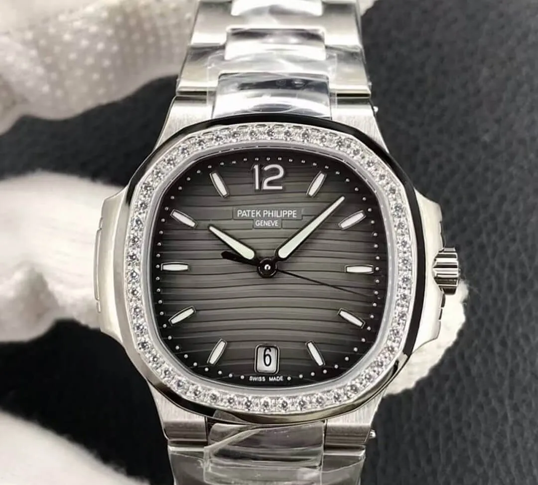 Patek Philippe Nautilus Ladies 7118-1200A-011 PF Factory 1:1 Best Edition Replica Watch Stainless Steel Strap