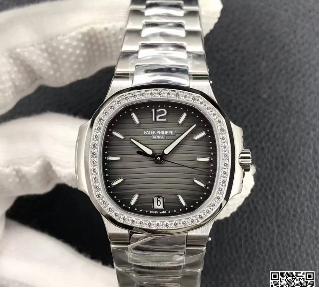 Patek Philippe Nautilus Ladies 7118-1200A-011 PF Factory 1:1 Best Edition Replica Watch Stainless Steel Strap