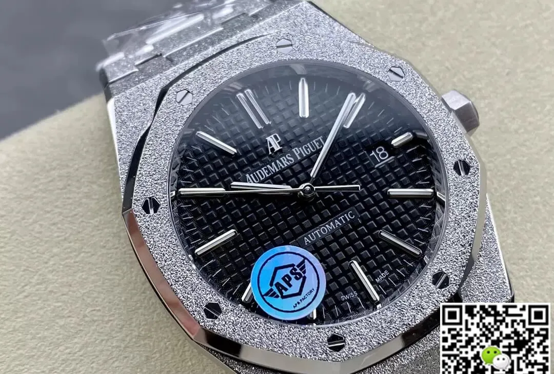 Audemars Piguet Royal Oak 15410 APS Factory 1:1 Best Edition Replica Watch Titanium Black Dial