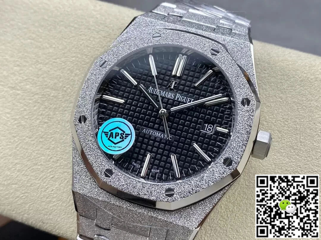 Audemars Piguet Royal Oak 15410 APS Factory 1:1 Best Edition Replica Watch Titanium Black Dial