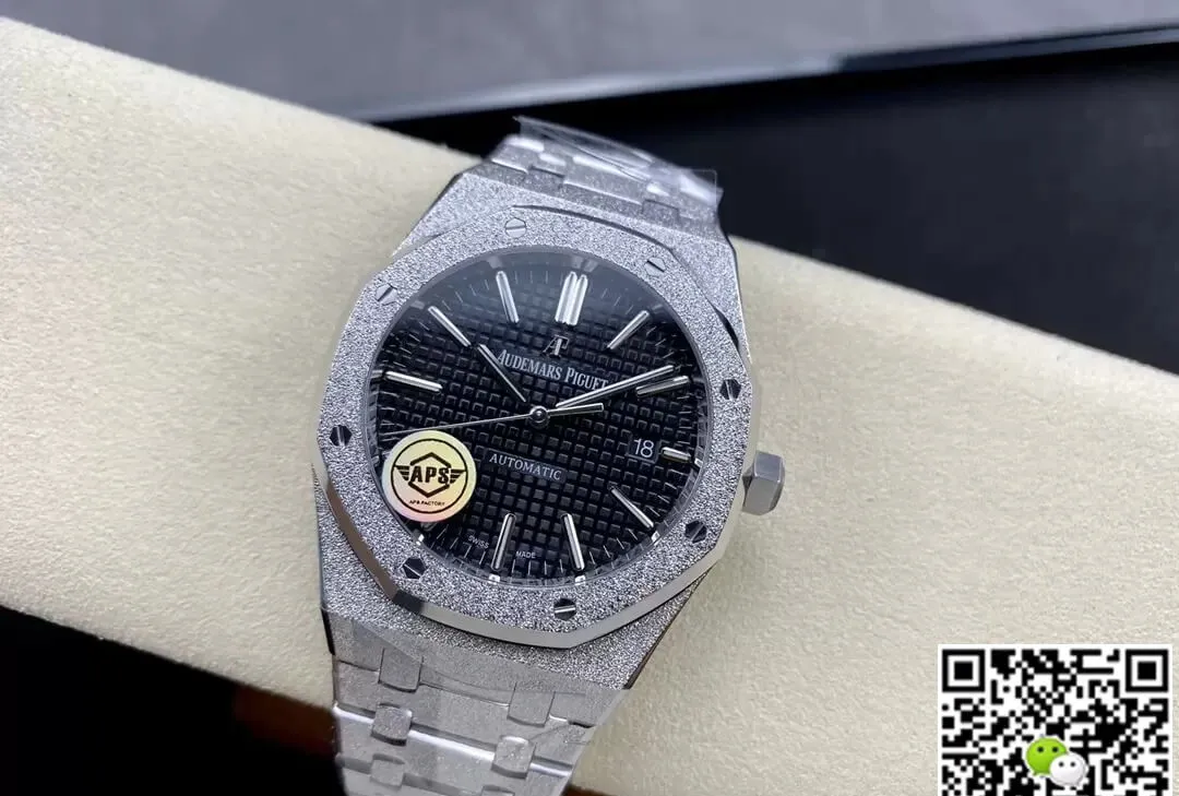 Audemars Piguet Royal Oak 15410 APS Factory 1:1 Best Edition Replica Watch Titanium Black Dial